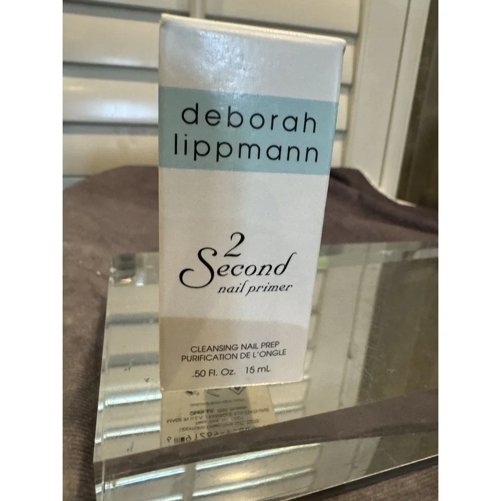 Deborah Lippmann 2 Second Nail‎ Primer Cleansing Nail Prep 15ml/0.5oz Brand New